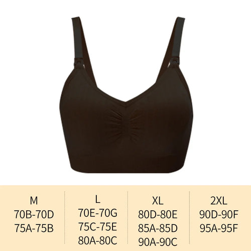 High Quality Single Handed Front Buckle Nursing Bra Breathable Women