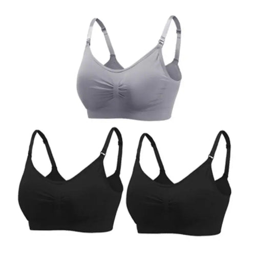 3pcs/Set High Quality Maternity Nursing Bras Cotton Breastfeeding