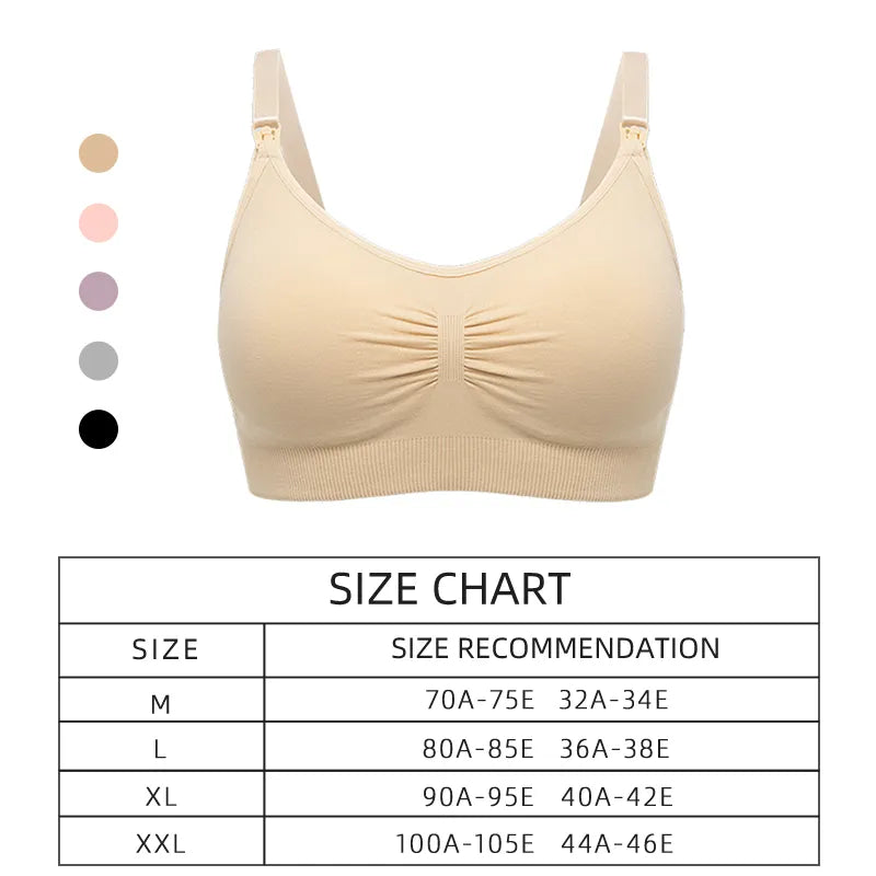 High Quality Plus Size Nursing Bra Breathable Women Breastfeeding