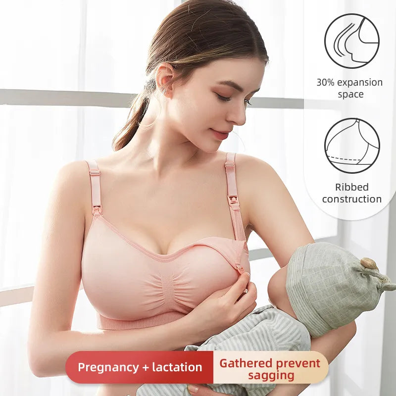 High Quality Plus Size Nursing Bra Breathable Women Breastfeeding