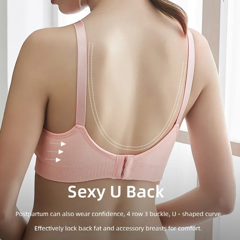 High Quality Plus Size Nursing Bra Breathable Women Breastfeeding