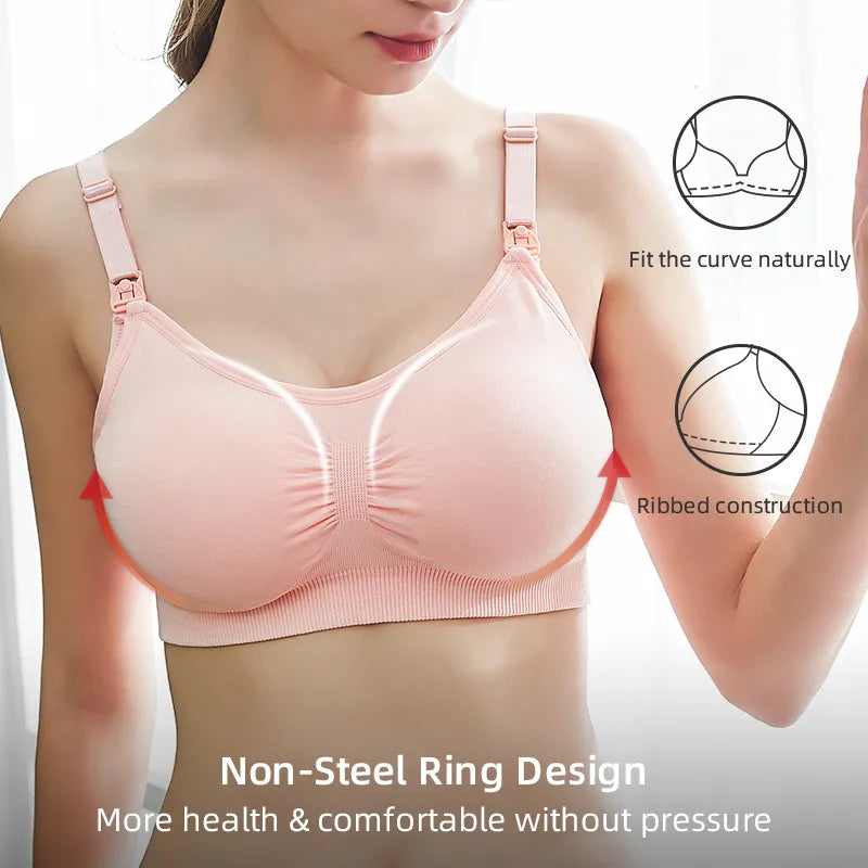 High Quality Plus Size Nursing Bra Breathable Women Breastfeeding