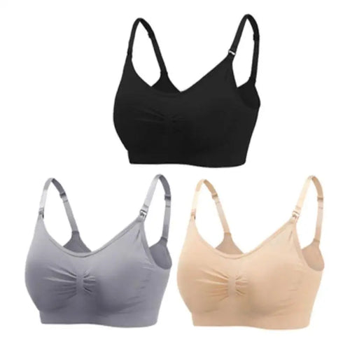 3pcs/Set High Quality Maternity Nursing Bras Cotton Breastfeeding