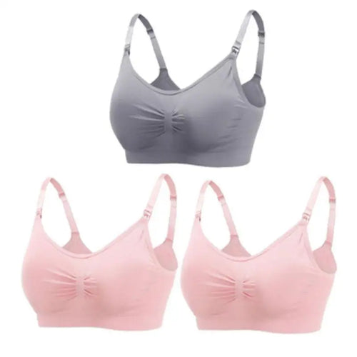 3pcs/Set High Quality Maternity Nursing Bras Cotton Breastfeeding
