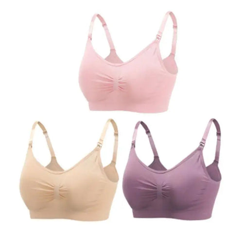 3pcs/Set High Quality Maternity Nursing Bras Cotton Breastfeeding