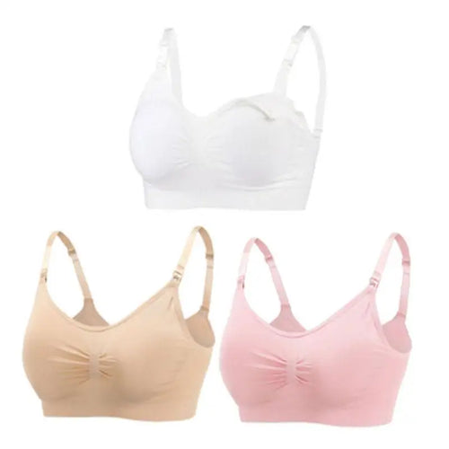 3pcs/Set High Quality Maternity Nursing Bras Cotton Breastfeeding