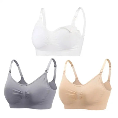 3pcs/Set High Quality Maternity Nursing Bras Cotton Breastfeeding