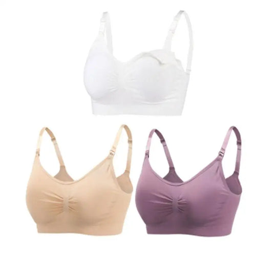 3pcs/Set High Quality Maternity Nursing Bras Cotton Breastfeeding