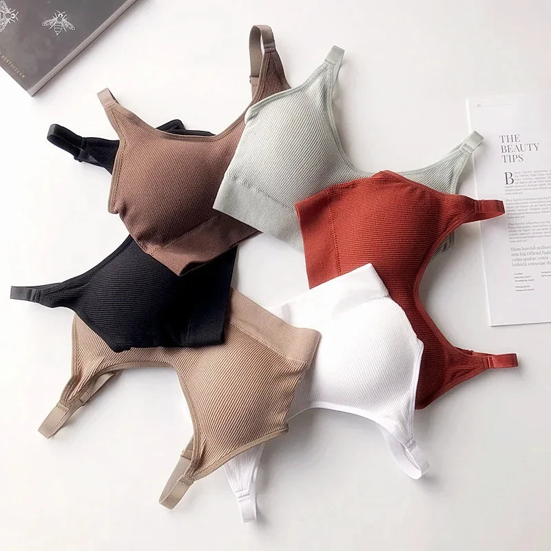 Sexy Underwear Women Gather No Steel Ring Lingerie Bra Tube Top