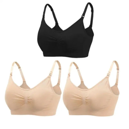 3pcs/Set High Quality Maternity Nursing Bras Cotton Breastfeeding