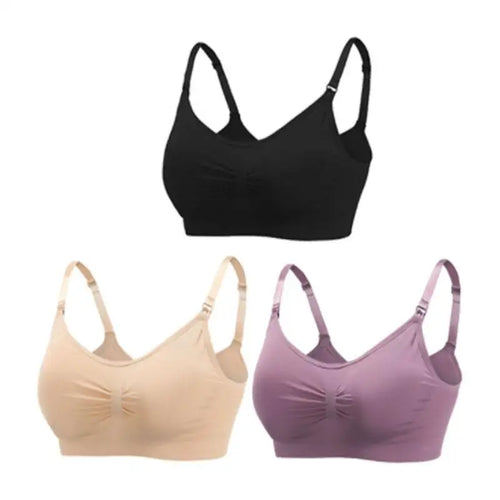3pcs/Set High Quality Maternity Nursing Bras Cotton Breastfeeding