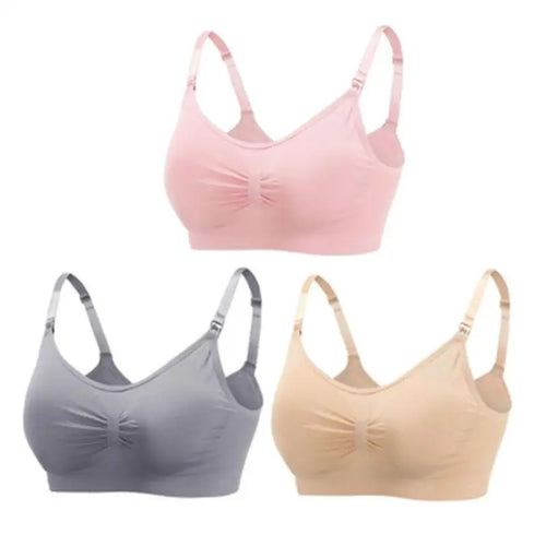 3pcs/Set High Quality Maternity Nursing Bras Cotton Breastfeeding