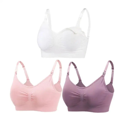 3pcs/Set High Quality Maternity Nursing Bras Cotton Breastfeeding