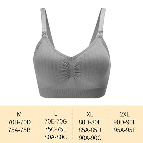 High Quality Single Handed Front Buckle Nursing Bra Breathable Women