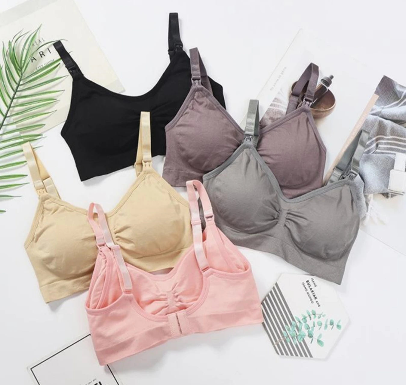 3pcs/Set High Quality Maternity Nursing Bras Cotton Breastfeeding