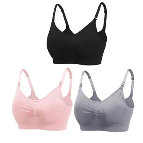 3pcs/Set High Quality Maternity Nursing Bras Cotton Breastfeeding
