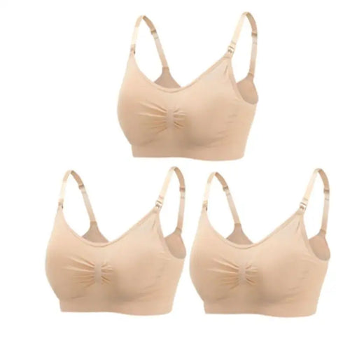 3pcs/Set High Quality Maternity Nursing Bras Cotton Breastfeeding