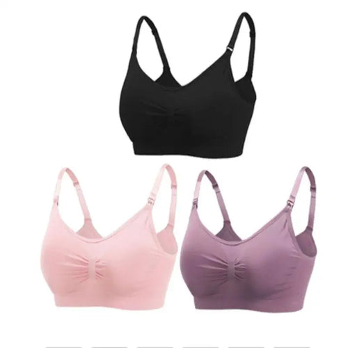 3pcs/Set High Quality Maternity Nursing Bras Cotton Breastfeeding
