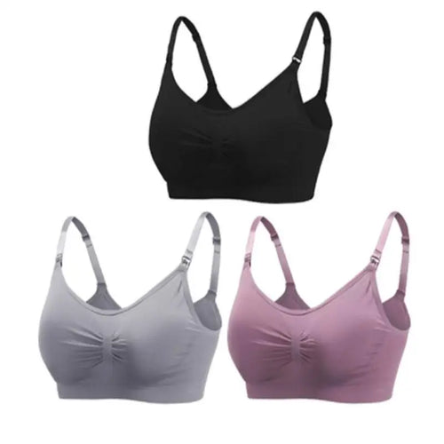 3pcs/Set High Quality Maternity Nursing Bras Cotton Breastfeeding